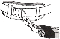 Rimforspulkans dragbälte med höftputor.
